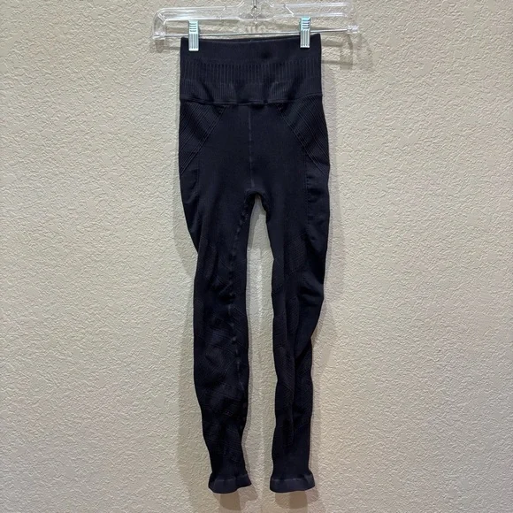 Free People Movement FP Ribbed Leggings Vintage Black Size XS / S - Picture 4 of 10